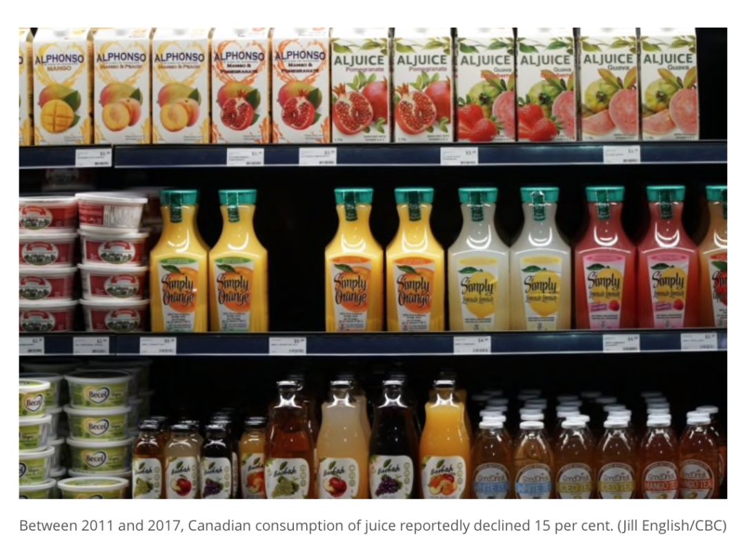 Orange juice may get squeezed out of Canada's revised food guide