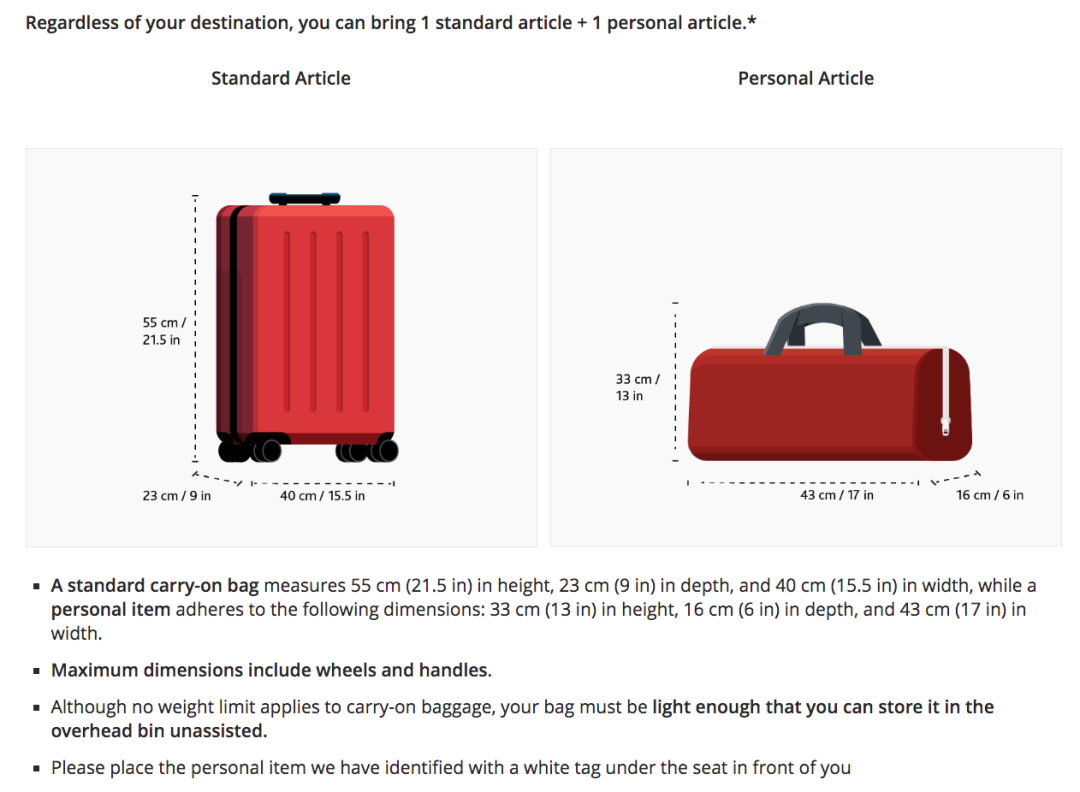 2025年多伦多常见航空公司最新行李规定:尺寸、费用,都在这里了 2025年多伦多常见航空公司最新行李规定:尺寸、费用,都在这里了