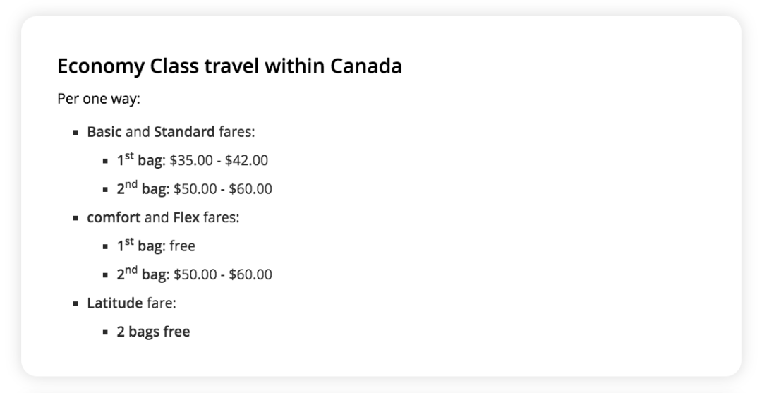 2025年多伦多常见航空公司最新行李规定:尺寸、费用,都在这里了 2025年多伦多常见航空公司最新行李规定:尺寸、费用,都在这里了